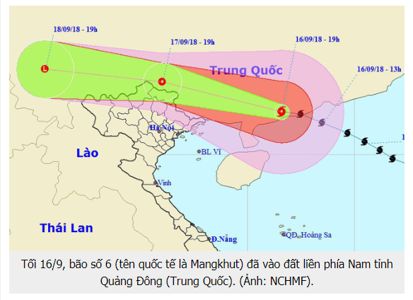 Thông báo chuyển hàng chậm do mưa bão